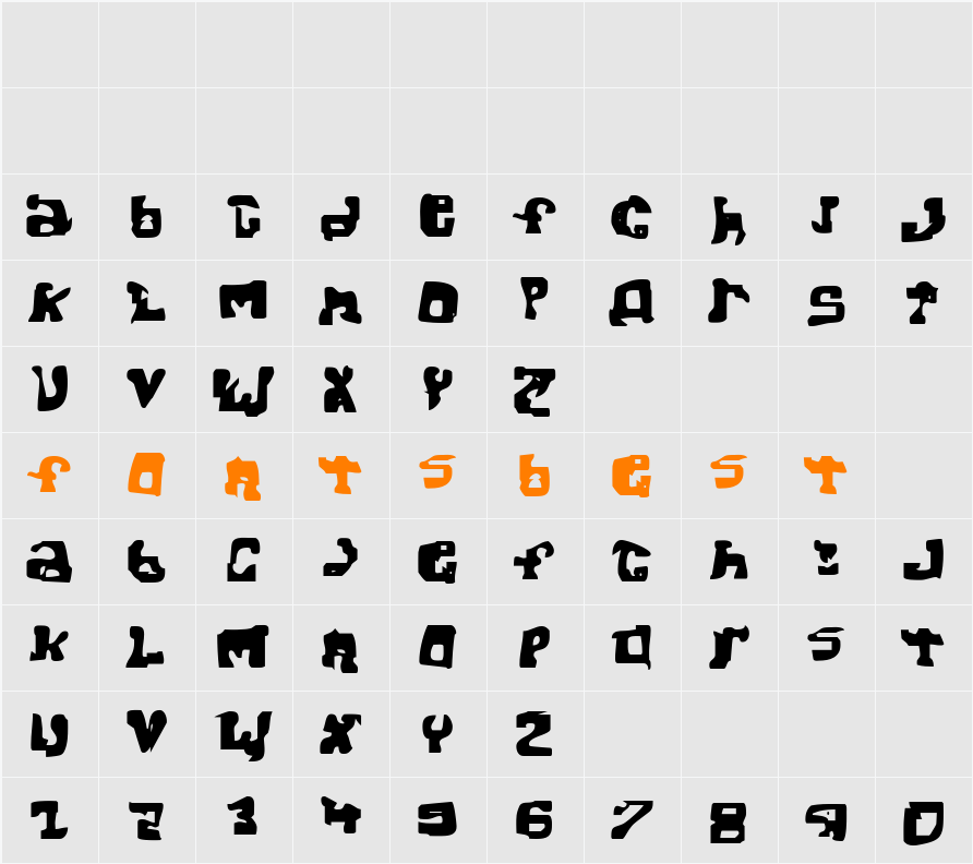 Jope Character Map