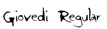 Giovedi Regular Font Image