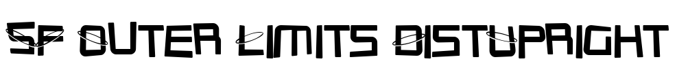 SF Outer Limits DistUpright Font Image