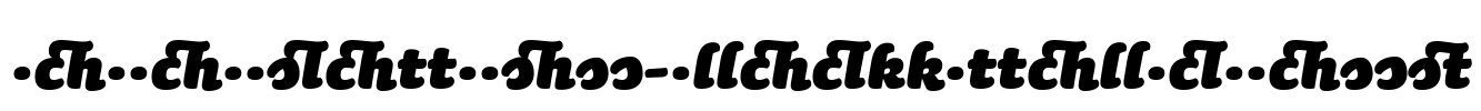SaunaLigatures-BlackItalicSwash