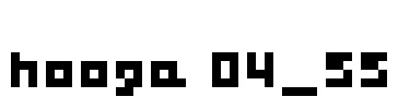 hooge 04_55 Font Image