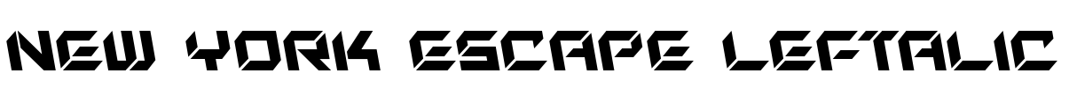 New York Escape Leftalic Font Image