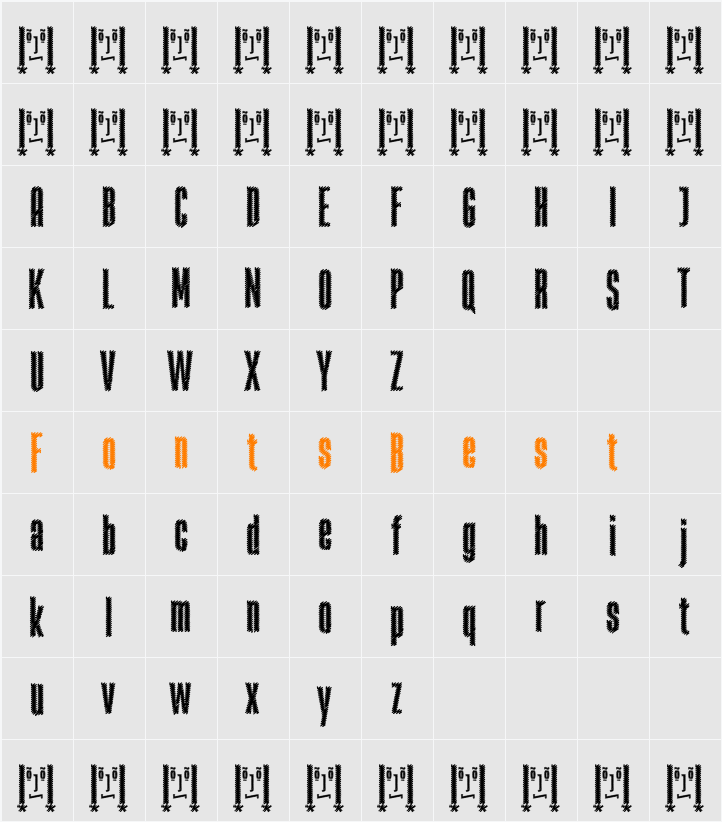 Rabiosa Character Map