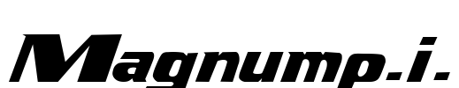 Magnump.i. Font Image