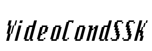 VideoCondSSK Font Image