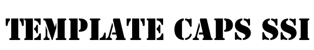 Template Caps SSi Font Image
