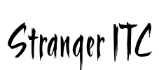 Stranger ITC Font Image