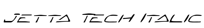 Jetta Tech Italic Font Image