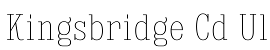 Kingsbridge Cd Ul Font Image