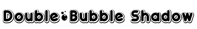 Double•Bubble Shadow Font Image