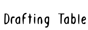 Drafting Table Font Image