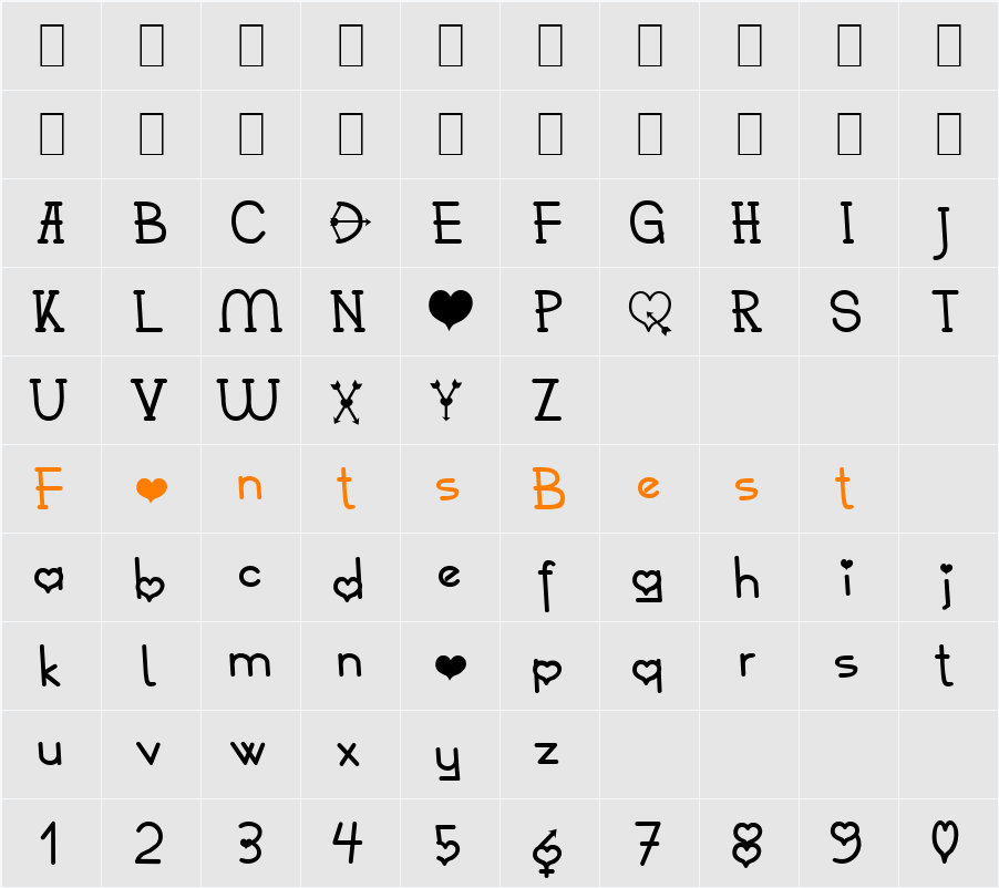 Heart2Heart Becker Character Map