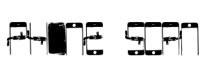 PHONE SCAN Font Image
