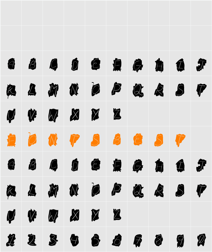 FD Bateek Character Map