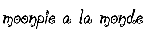moonpie a la monde Font Image