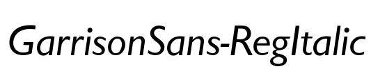 GarrisonSans-RegItalic