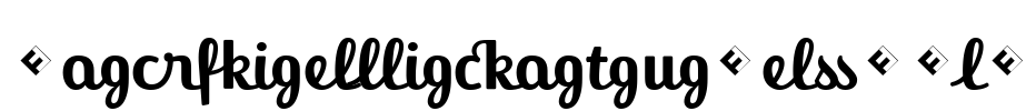 JackieLigaturesBold Font Image