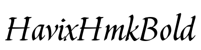 HavixHmkBold Font Image
