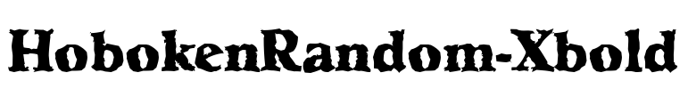HobokenRandom-Xbold Font Image