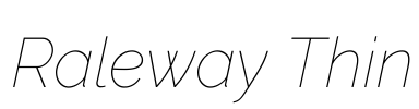 Raleway Thin