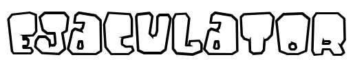 Ejaculator Font Image