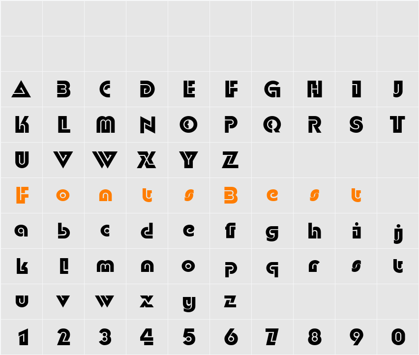 DublonC Character Map