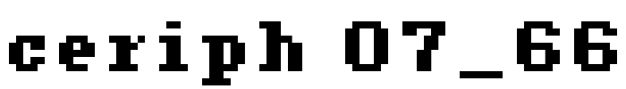 ceriph 07_66 Font Image