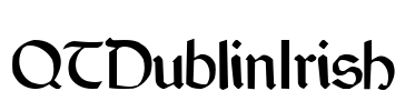 QTDublinIrish Font Image