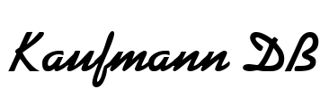 Kaufmann DB Font Image
