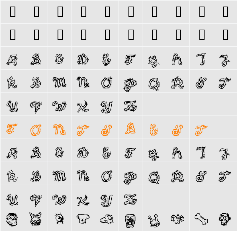 freak Character Map