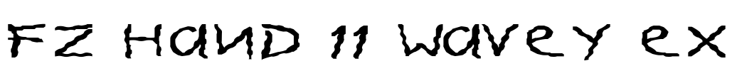FZ HAND 11 WAVEY EX Font Image