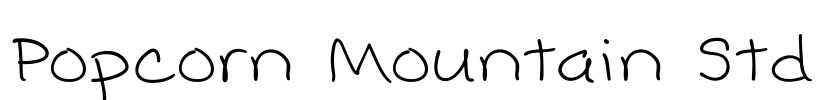 Popcorn Mountain Std Font Image
