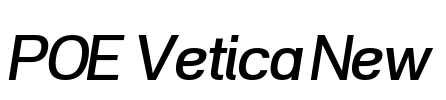POE Vetica New Font Image