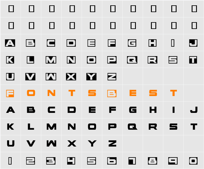 voxBOX Character Map