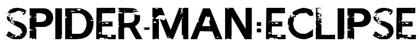 SPIDER-MAN:ECLIPSE Font Image