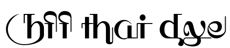 HFF Thai Dye Font Image