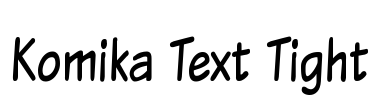 Komika Text Tight Font Image