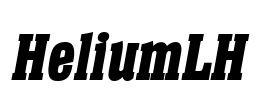 HeliumLH Font Image