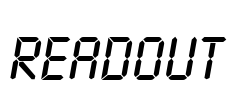 Readout Font Image