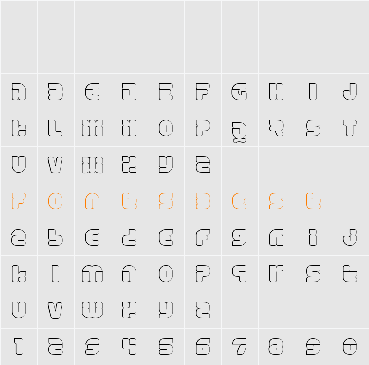 Eraser Character Map