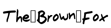 The_Brown_Fox Font Image