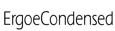 ErgoeCondensed Font Image