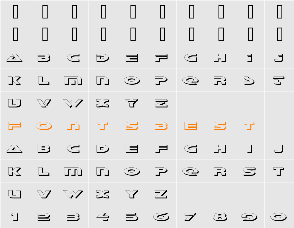 Galant Shadow Character Map