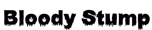Bloody Stump Font Image