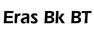 Eras Bk BT Font Image