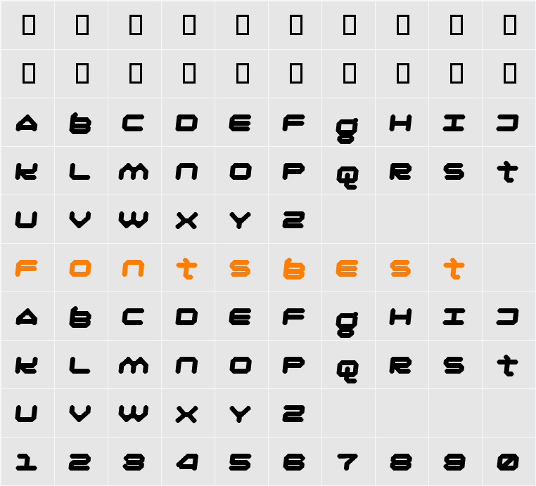Oliray41 Character Map