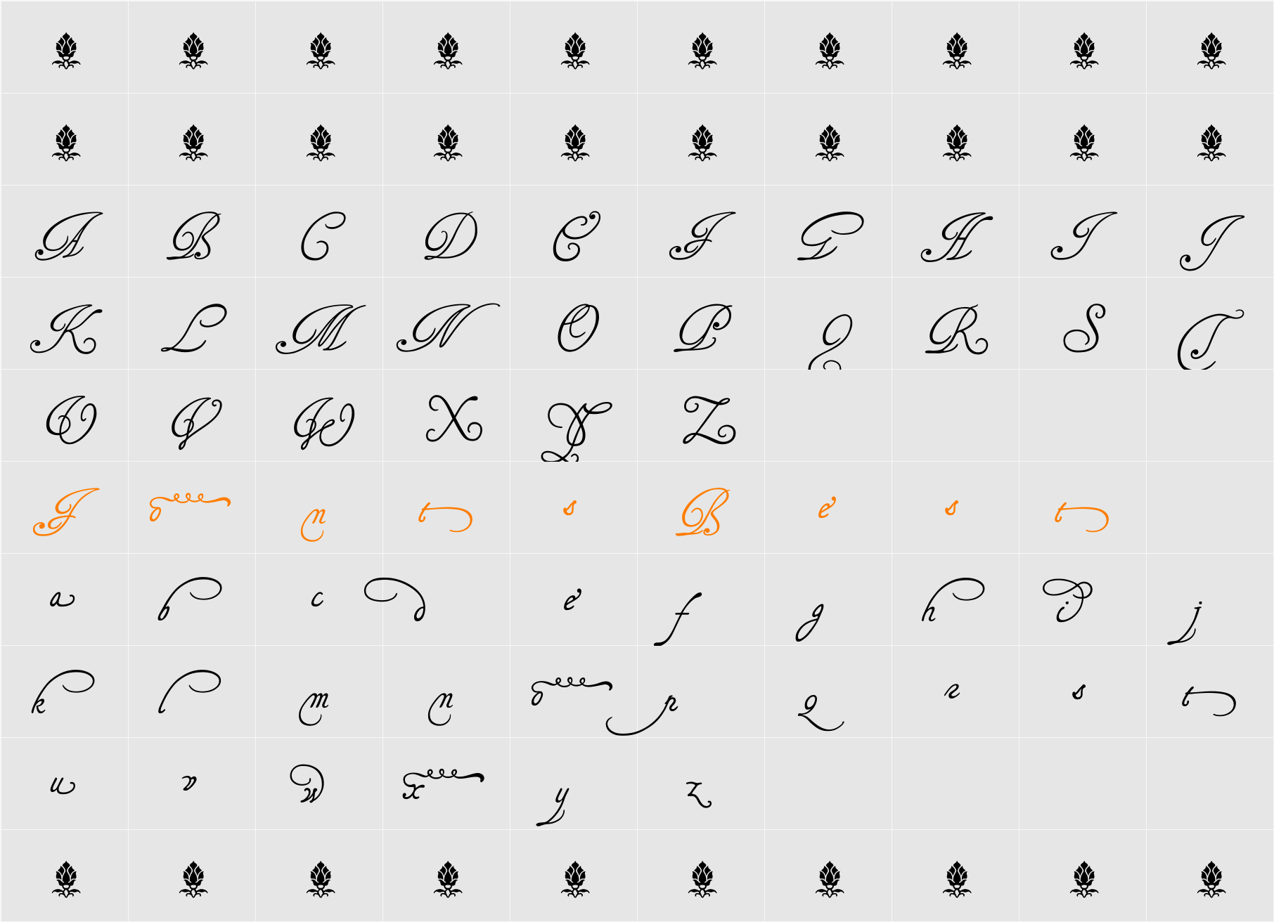 TagettesPlus Character Map