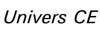 Univers CE Font Image