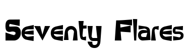 Seventy Flares Font Image
