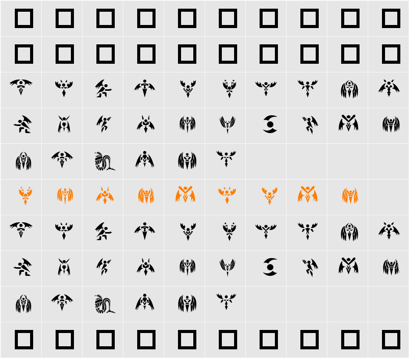 Tech Angels Character Map
